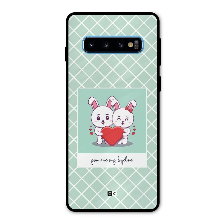 Love Lifeline Metal Back Case for Galaxy S10