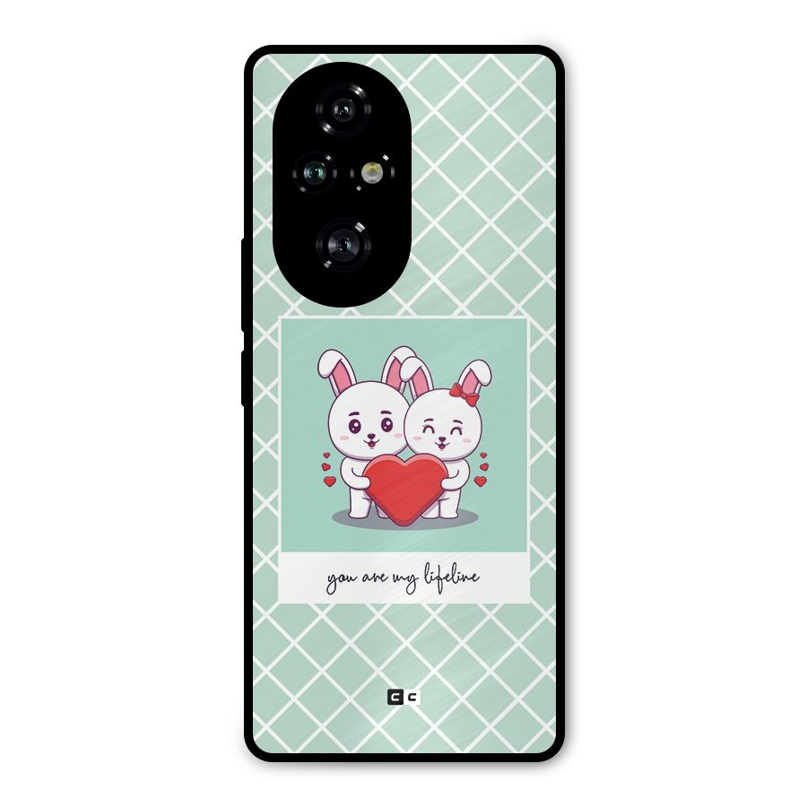 Love Lifeline Metal Back Case for Honor 200 Pro