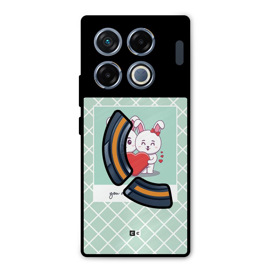 Love Lifeline Metal Back Case for Infinix GT 20 Pro