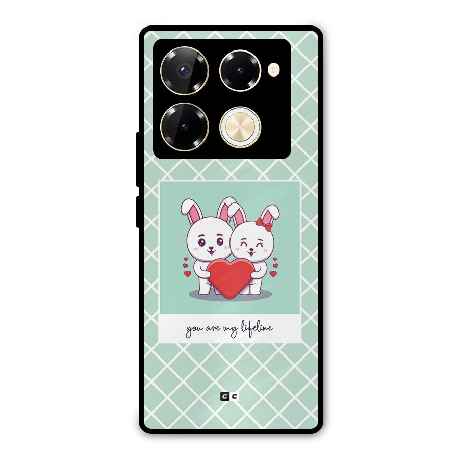 Love Lifeline Metal Back Case for Infinix Note 40 Pro Plus
