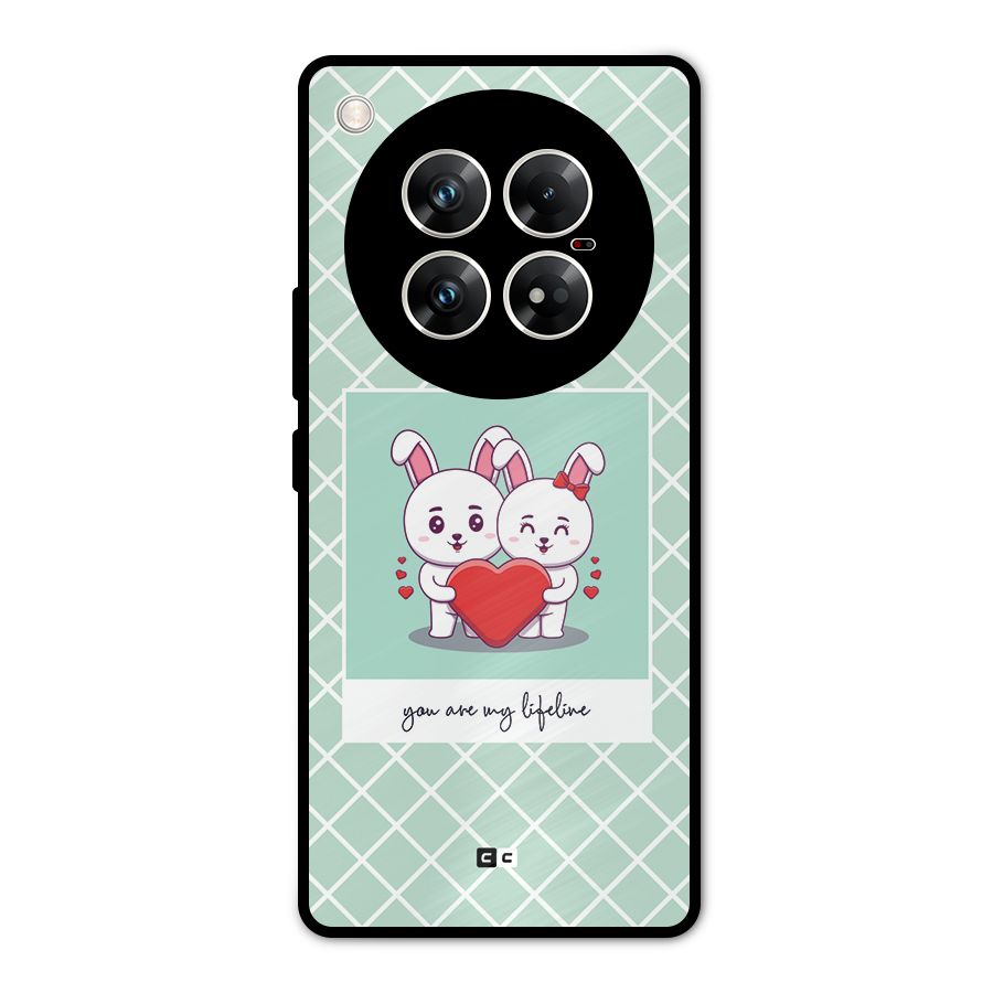 Love Lifeline Metal Back Case for Infinix Zero 40 5G