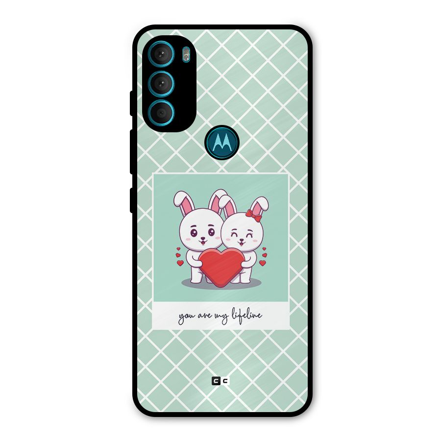 Love Lifeline Metal Back Case for Moto G71 5G