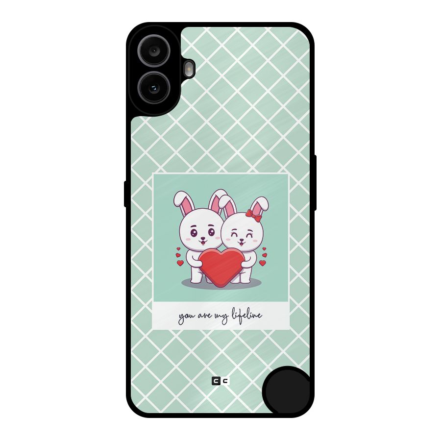 Love Lifeline Metal Back Case for Nothing CMF Phone 1
