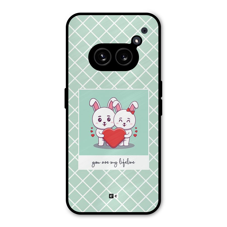 Love Lifeline Metal Back Case for Nothing Phone 2a