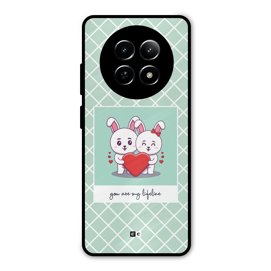 Love Lifeline Metal Back Case for Realme Narzo N65