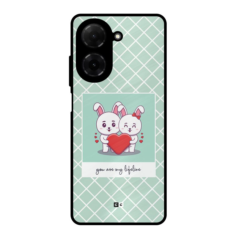 Love Lifeline Metal Back Case for Redmi A5 4G