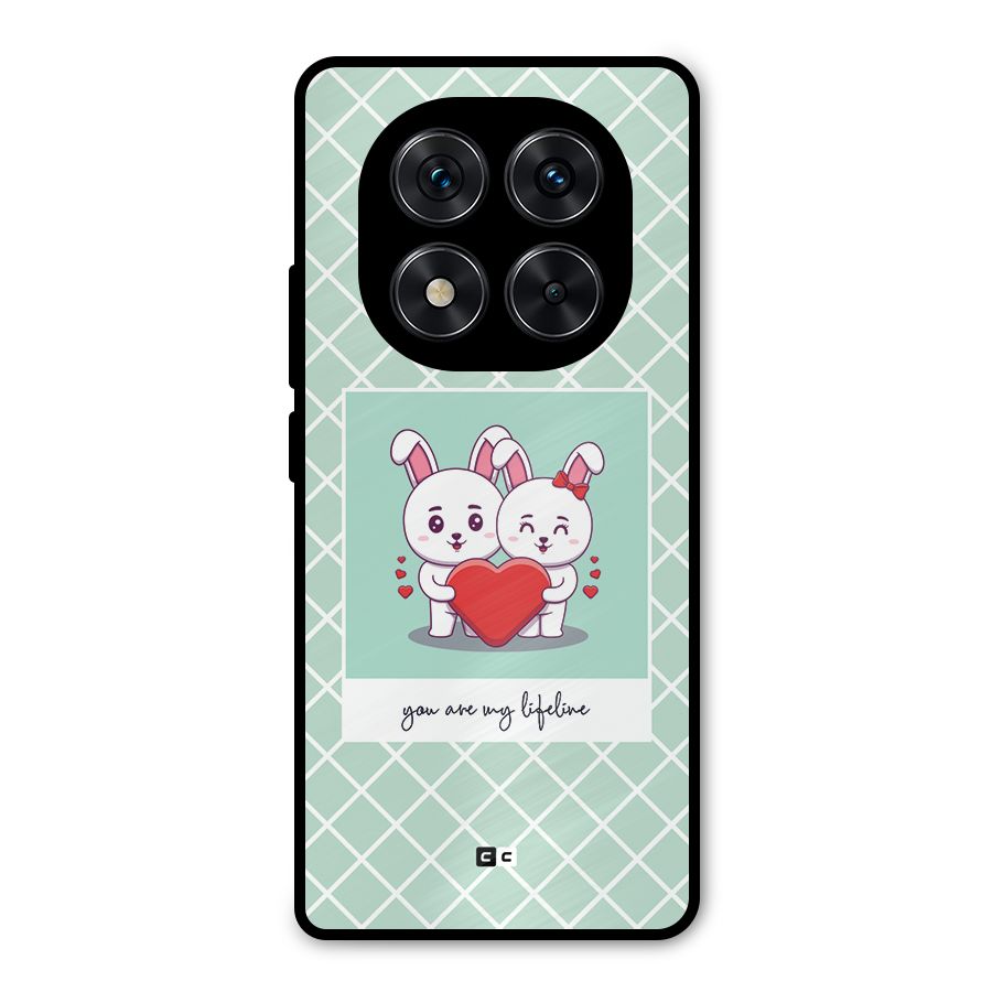 Love Lifeline Metal Back Case for Redmi Note 14 Pro 5G