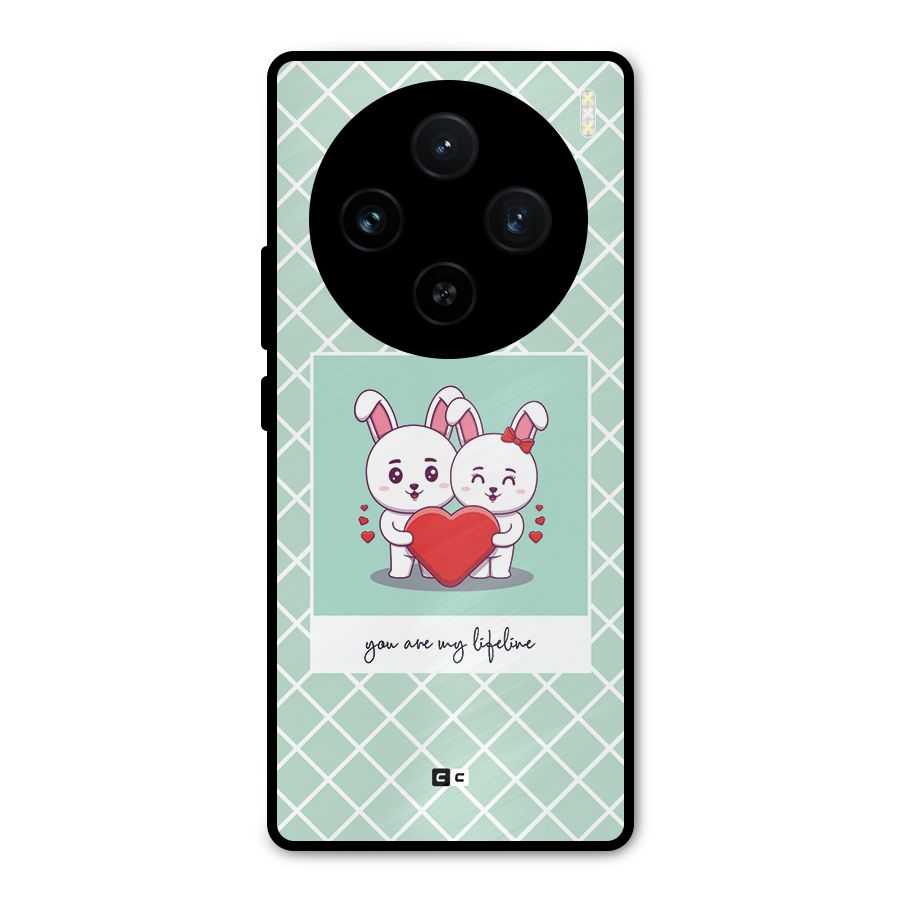 Love Lifeline Metal Back Case for Vivo X100