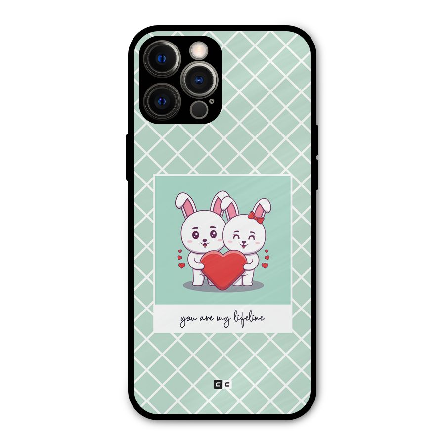 Love Lifeline Metal Back Case for iPhone 12 Pro Max