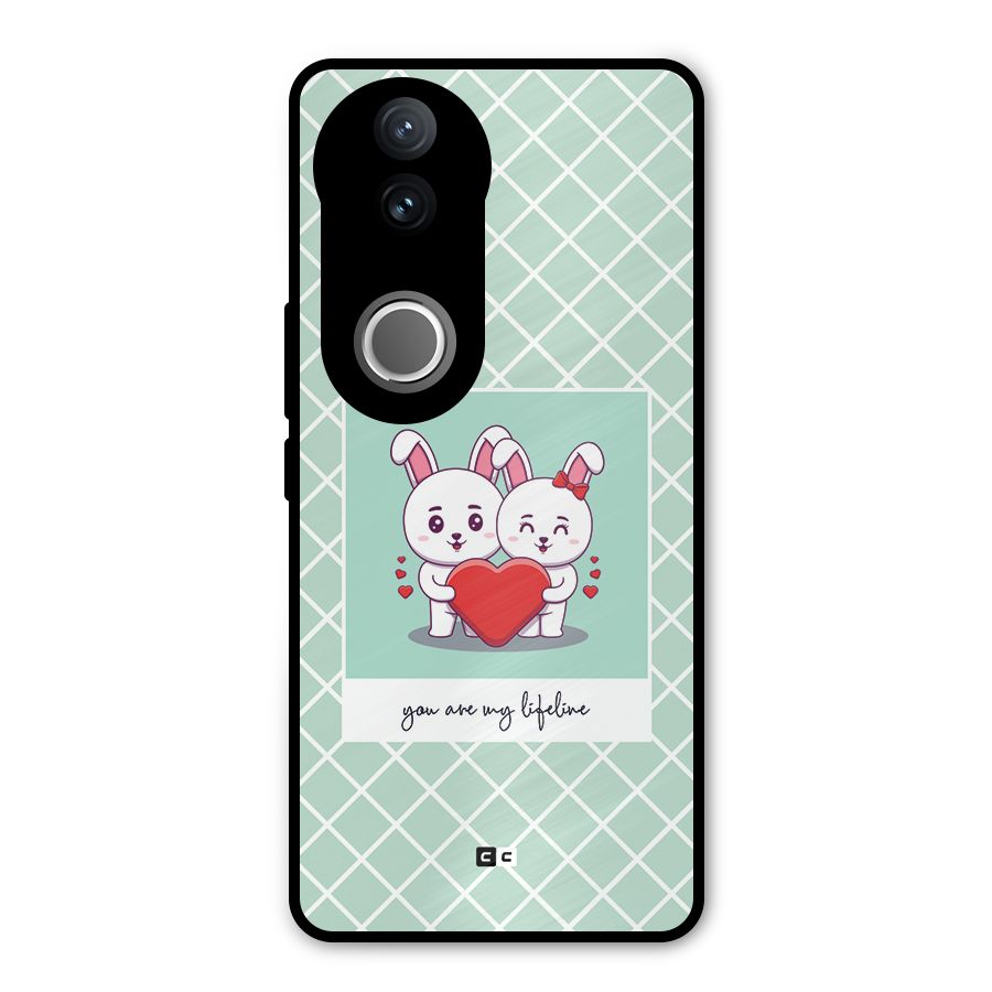 Love Lifeline Metal Back Case for iQOO Z10R