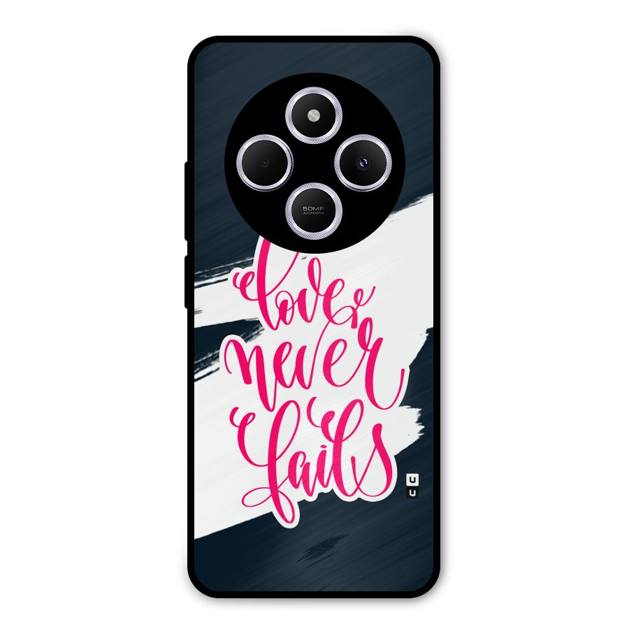 Love Never Fails Metal Back Case for Poco C75 5G