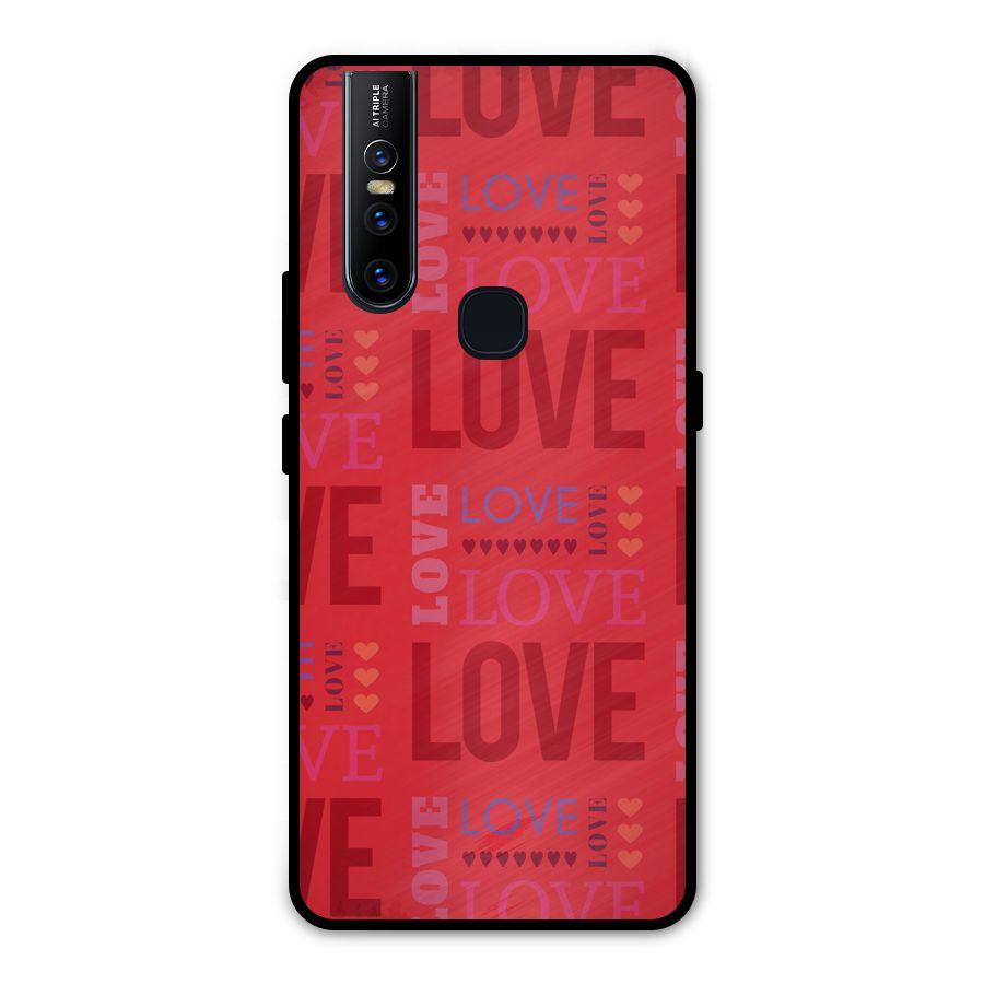 Love Pattern Metal Back Case for Vivo V15