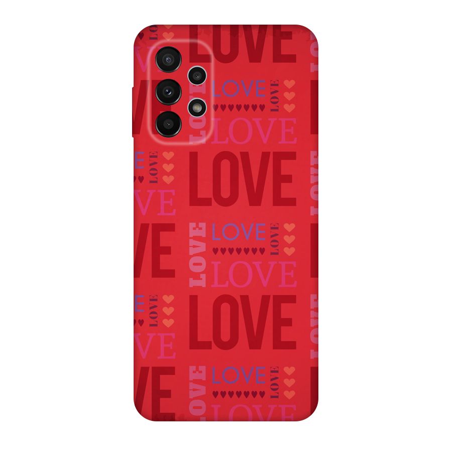 Love Pattern Original Polycarbonate Back Case for Galaxy A23