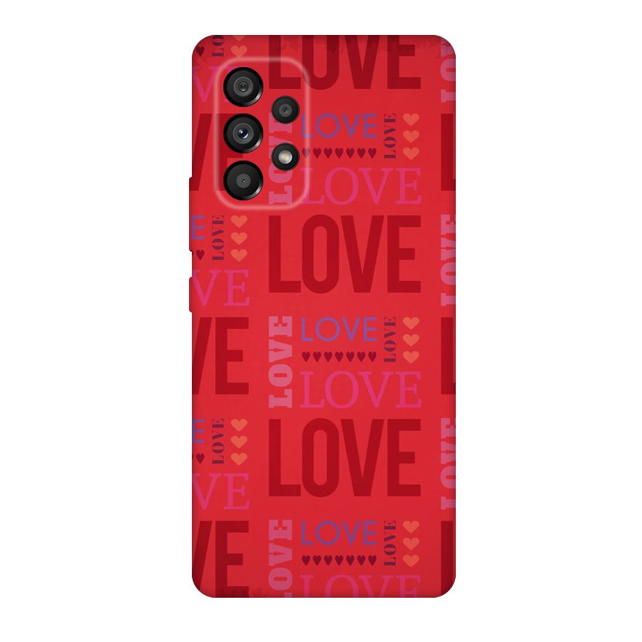 Love Pattern Original Polycarbonate Back Case for Galaxy A53 5G