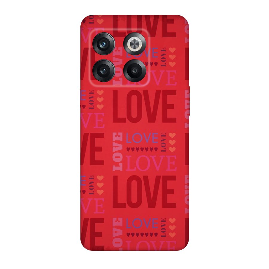Love Pattern Original Polycarbonate Back Case for OnePlus 10T