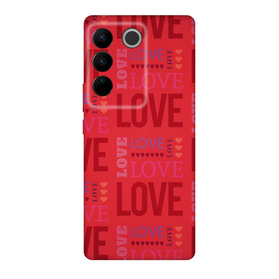 Love Pattern Original Polycarbonate Back Case for Vivo V27