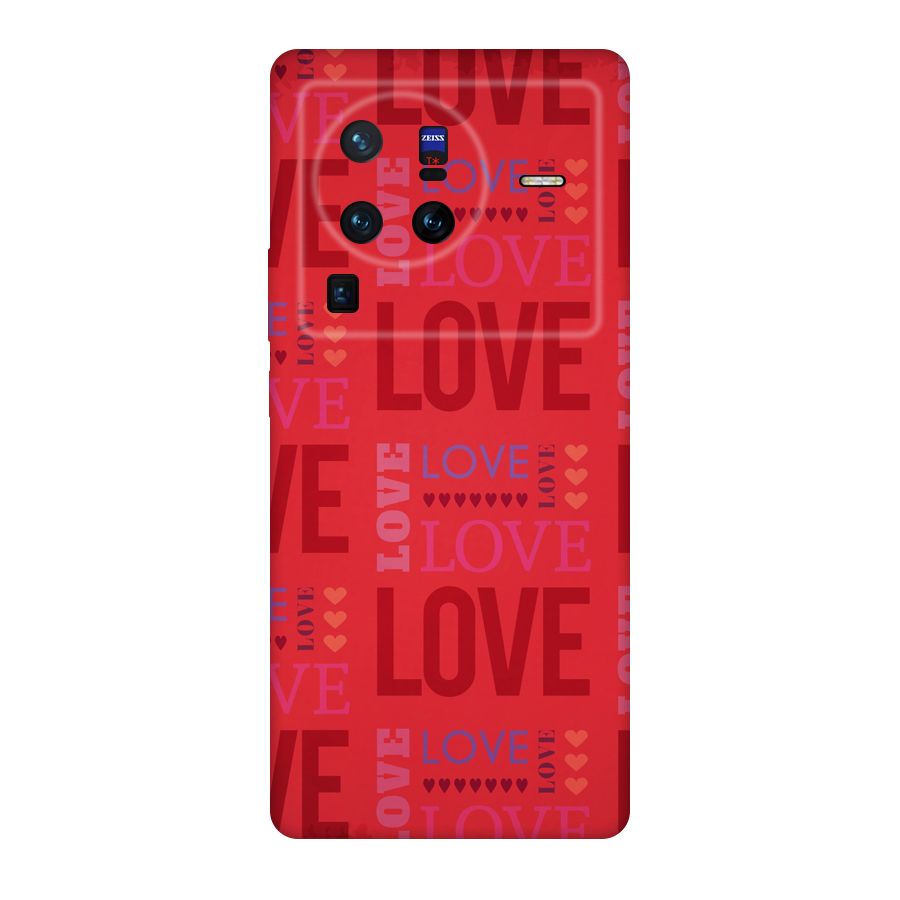 Love Pattern Original Polycarbonate Back Case for Vivo X80