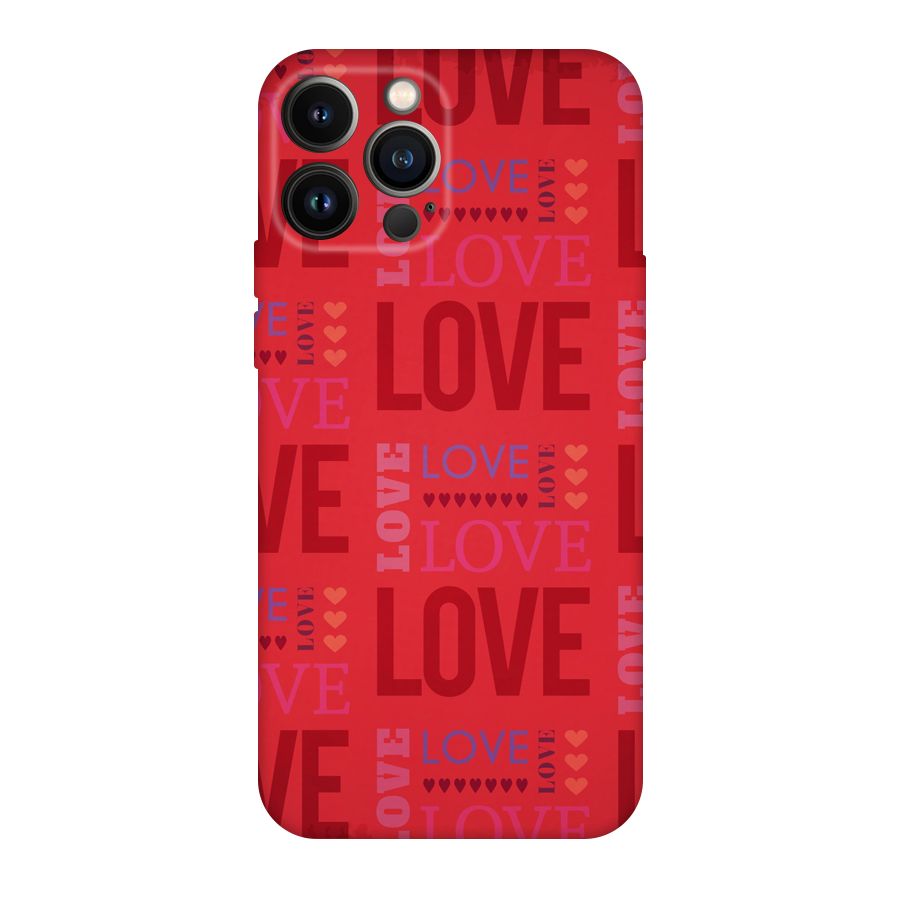 Love Pattern Original Polycarbonate Back Case for iPhone 13 Pro Max