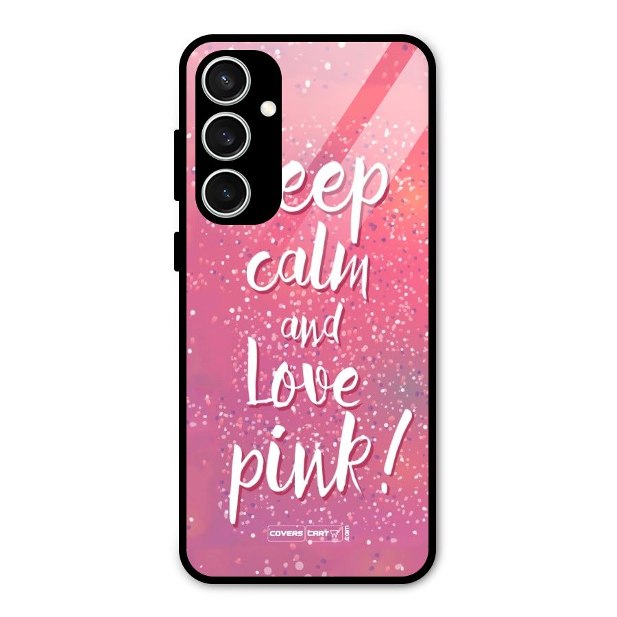 Love Pink Glass Back Case for Galaxy S23 FE