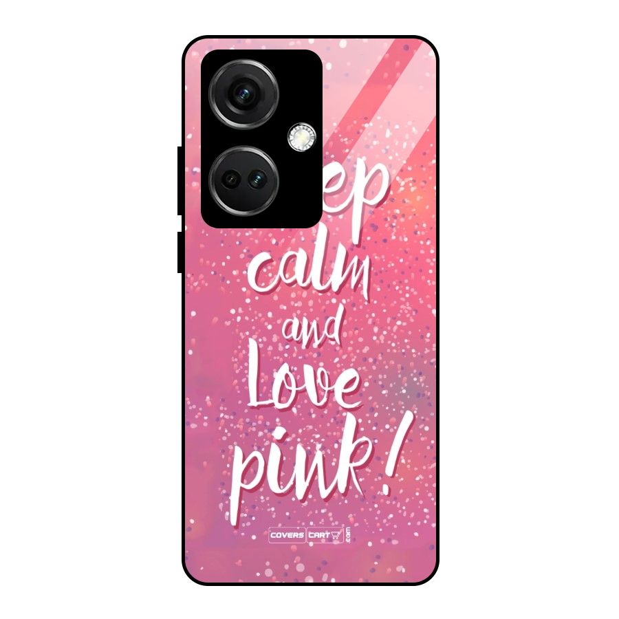 Love Pink Glass Back Case for OnePlus Nord CE 3 5G