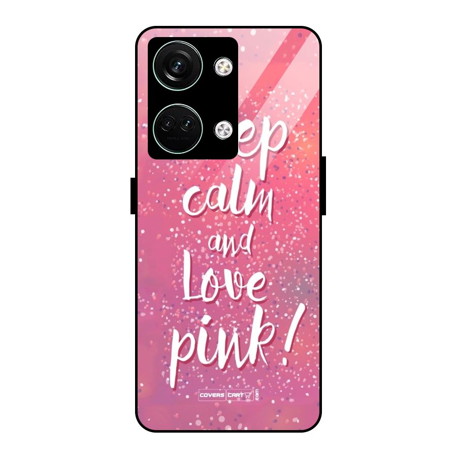 Love Pink Glass Back Case for Oneplus Nord 3