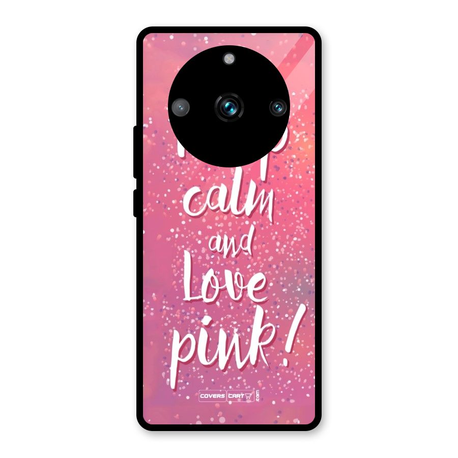 Love Pink Glass Back Case for Realme 11 Pro