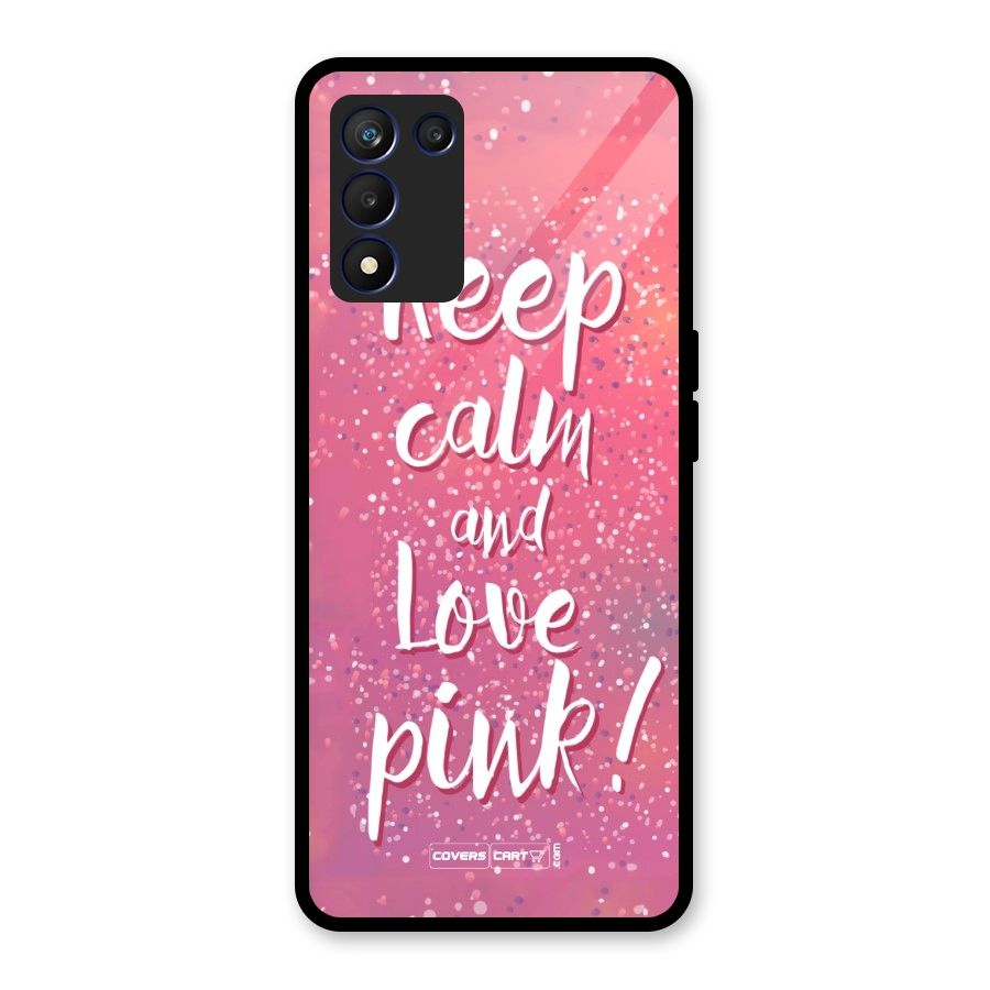 Love Pink Glass Back Case for Realme 9 5G Speed