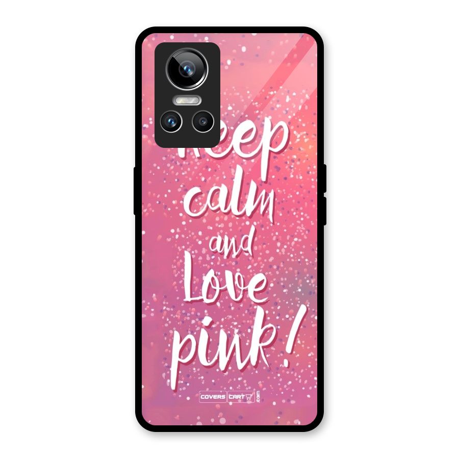 Love Pink Glass Back Case for Realme GT Neo 3