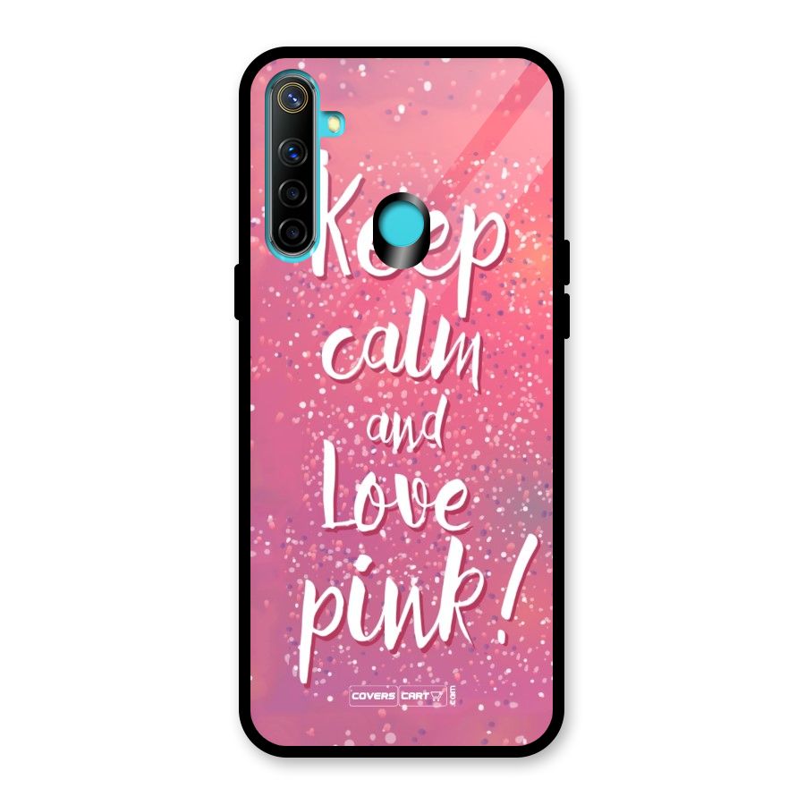 Love Pink Glass Back Case for Realme Narzo 10