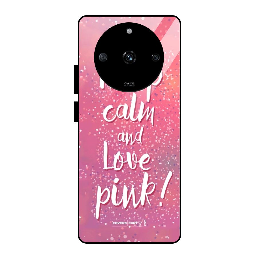 Love Pink Glass Back Case for Realme Narzo 60 5G