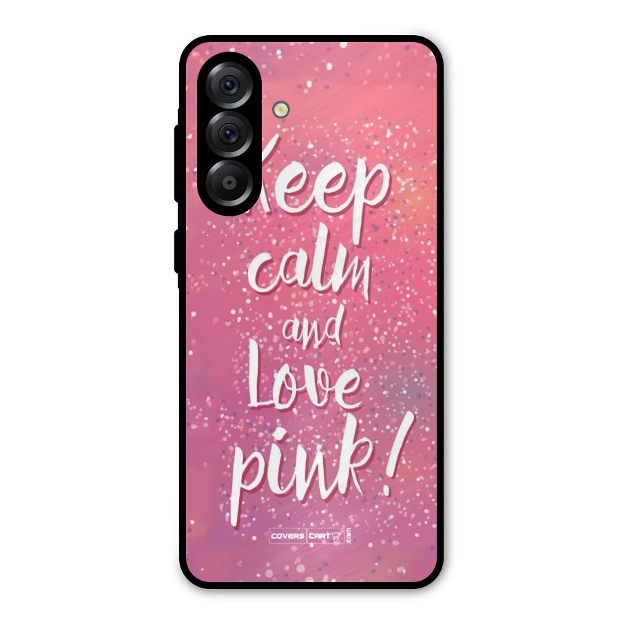 Love Pink Metal Back Case for Galaxy A36