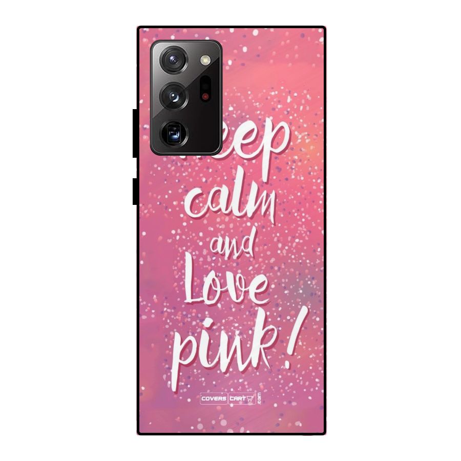 Love Pink Metal Back Case for Galaxy Note 20 Ultra