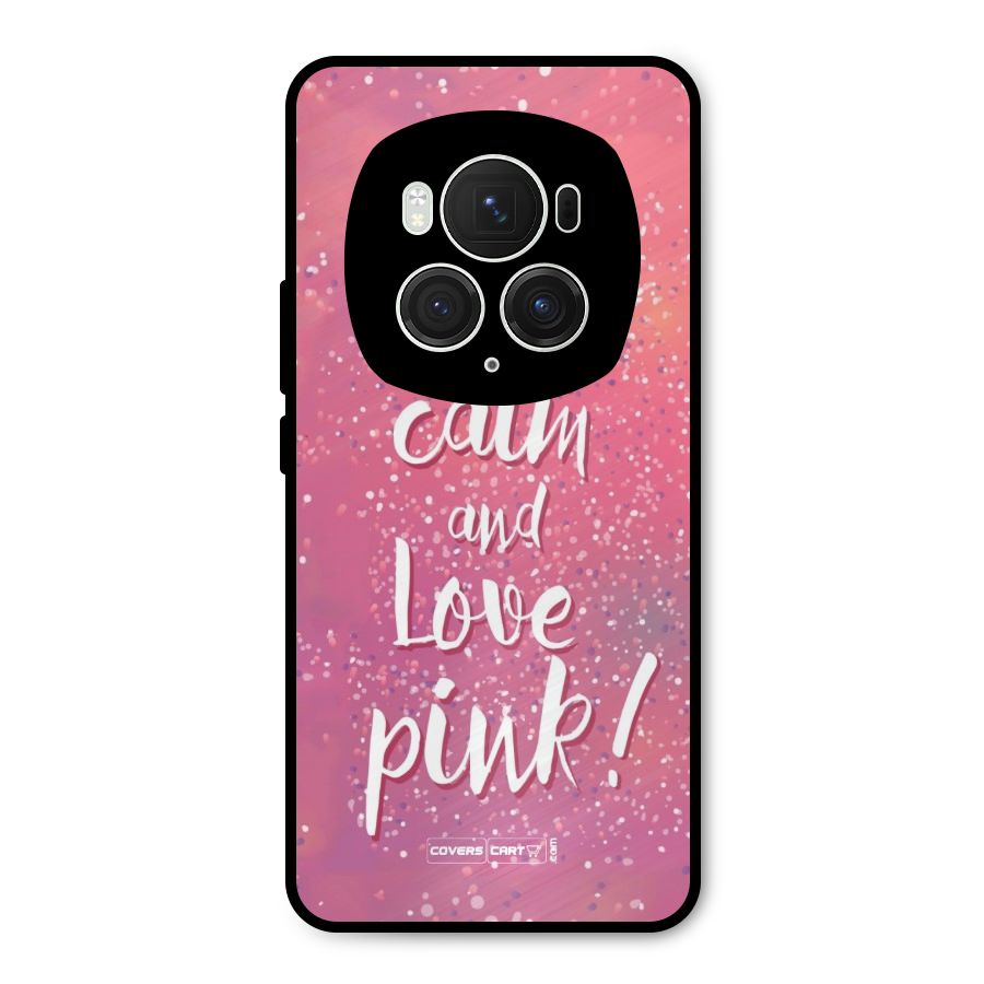 Love Pink Metal Back Case for Honor Magic6 Pro