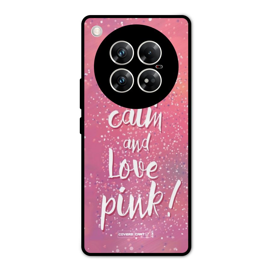 Love Pink Metal Back Case for Infinix Zero 40 5G