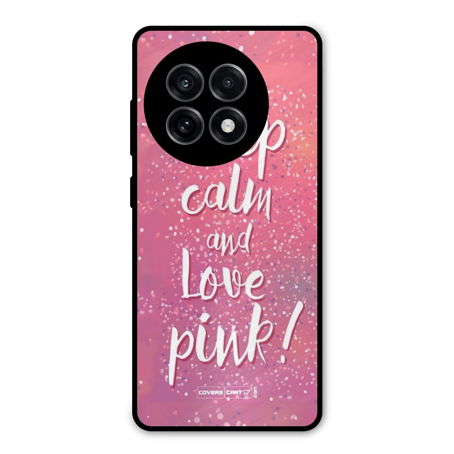 Love Pink Metal Back Case for OnePlus 13R