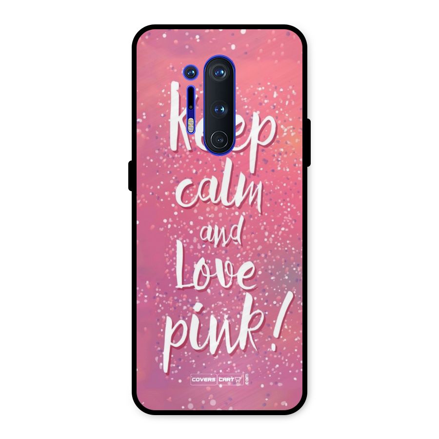 Love Pink Metal Back Case for OnePlus 8 Pro
