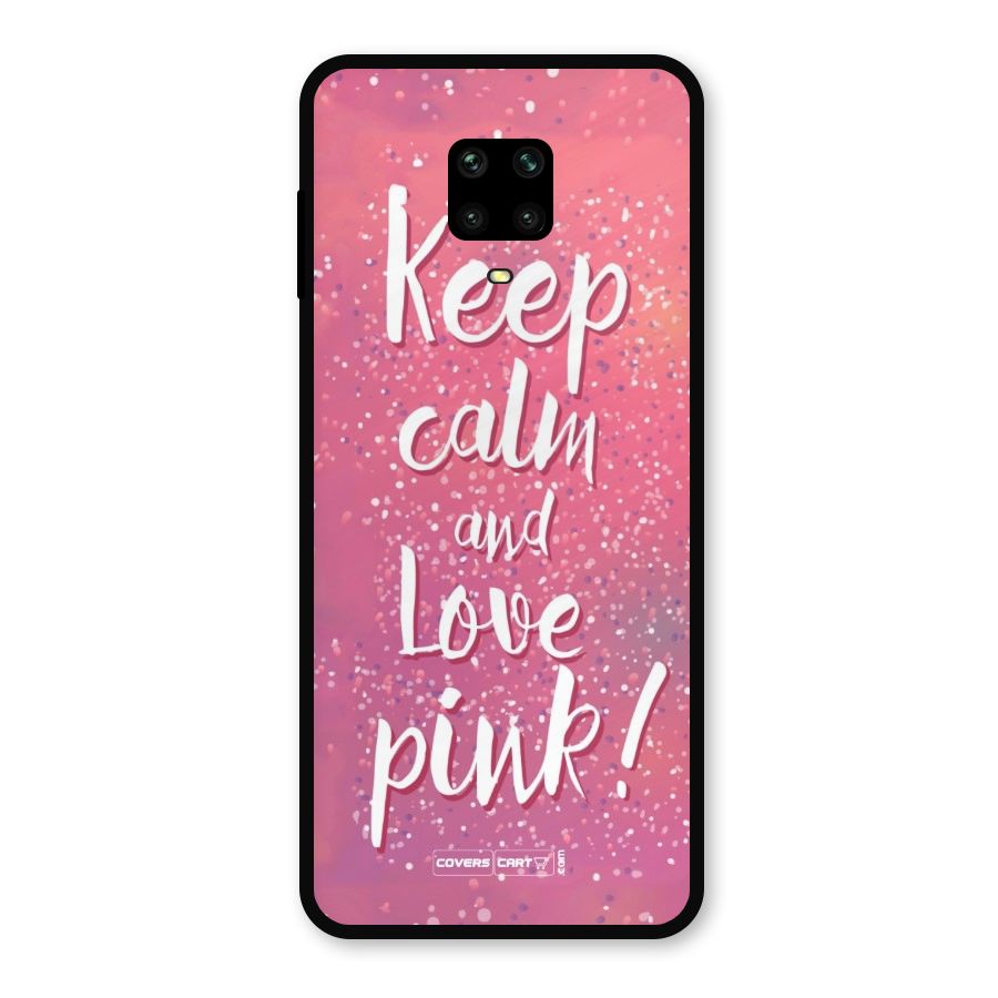 Love Pink Metal Back Case for Poco M2