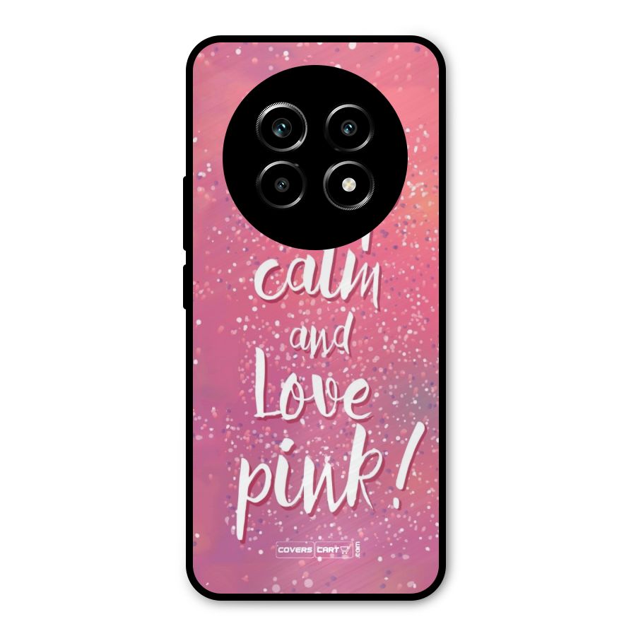Love Pink Metal Back Case for Realme 13 Pro