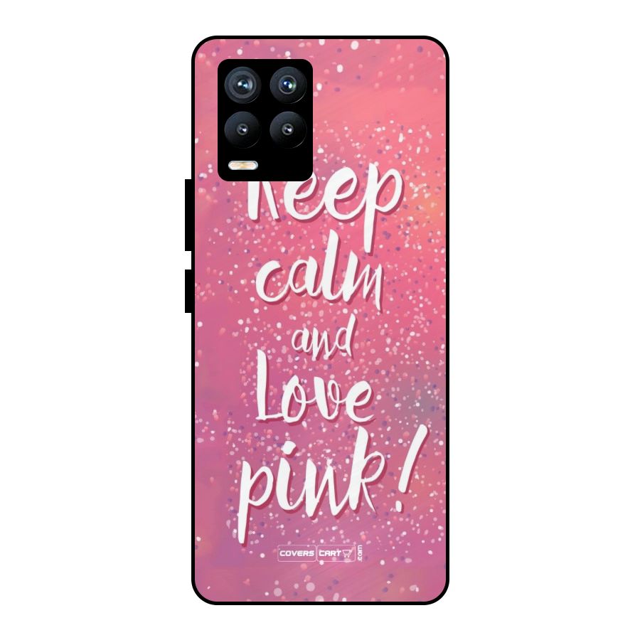 Love Pink Metal Back Case for Realme 8 Pro