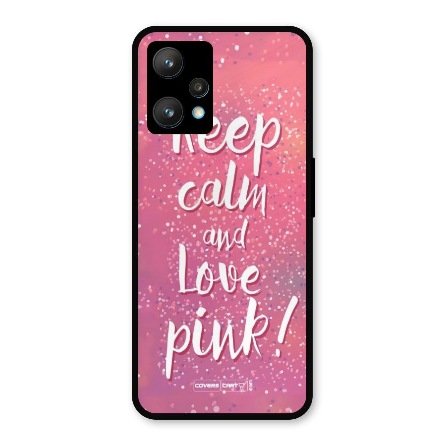 Love Pink Metal Back Case for Realme 9 Pro Plus 5G