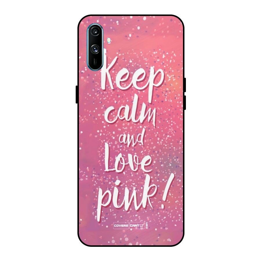Love Pink Metal Back Case for Realme C3