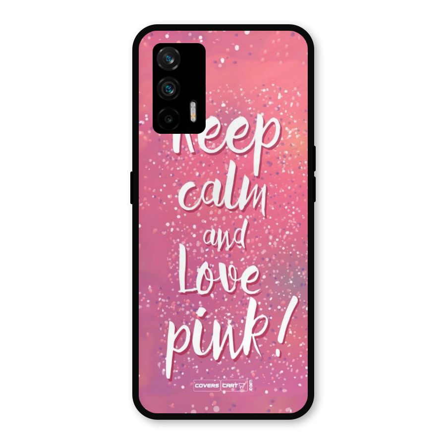 Love Pink Metal Back Case for Realme GT 5G