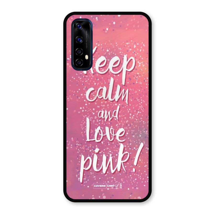 Love Pink Metal Back Case for Realme Narzo 20 Pro