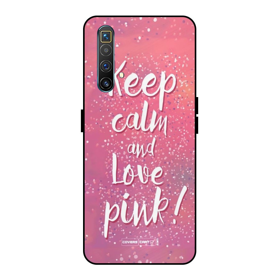Love Pink Metal Back Case for Realme X3 SuperZoom