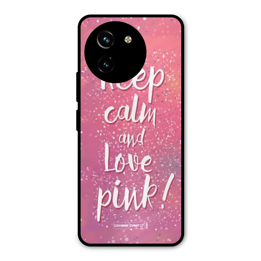 Love Pink Metal Back Case for Vivo T3x