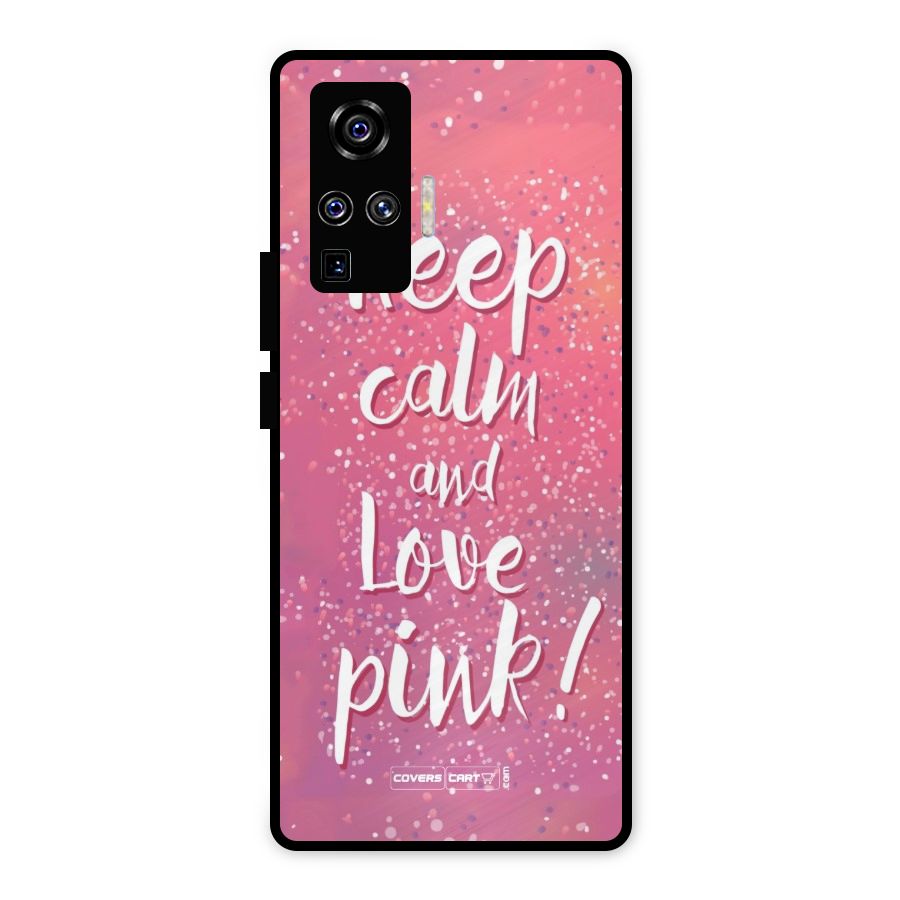 Love Pink Metal Back Case for Vivo X50 Pro