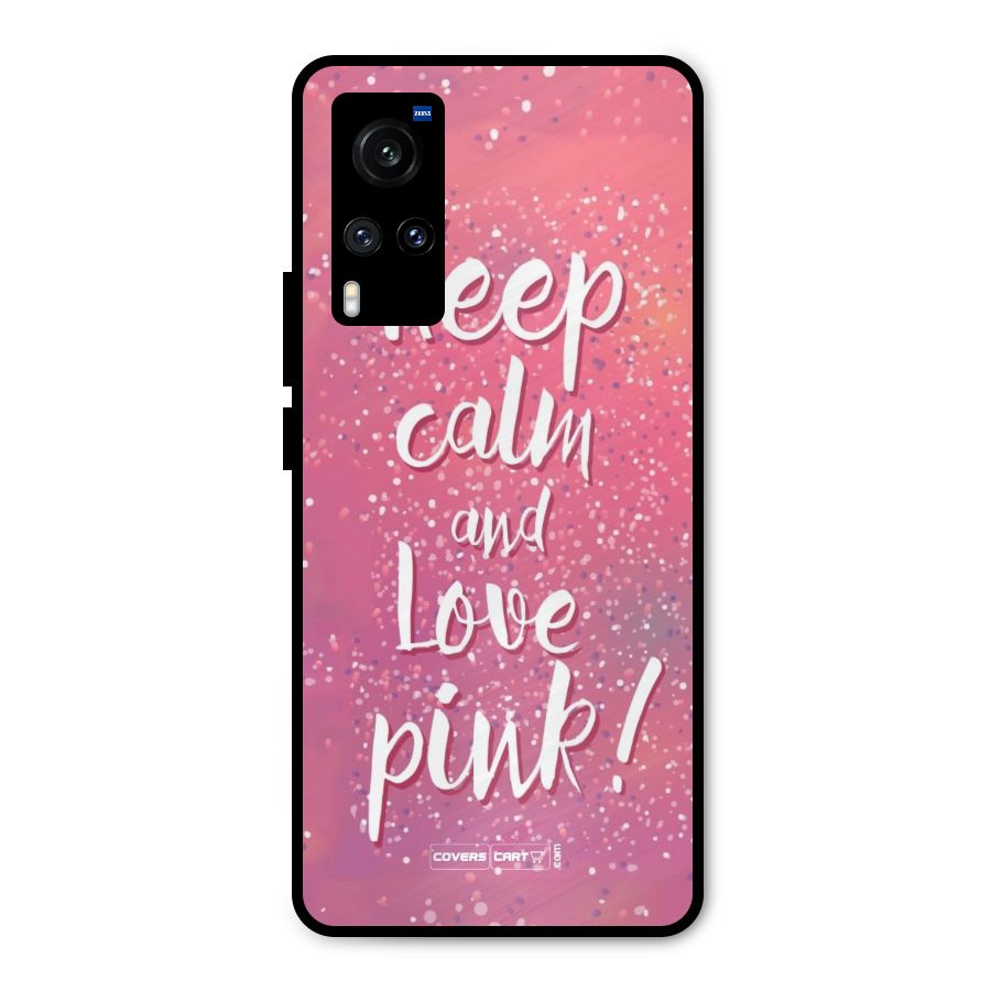 Love Pink Metal Back Case for Vivo X60