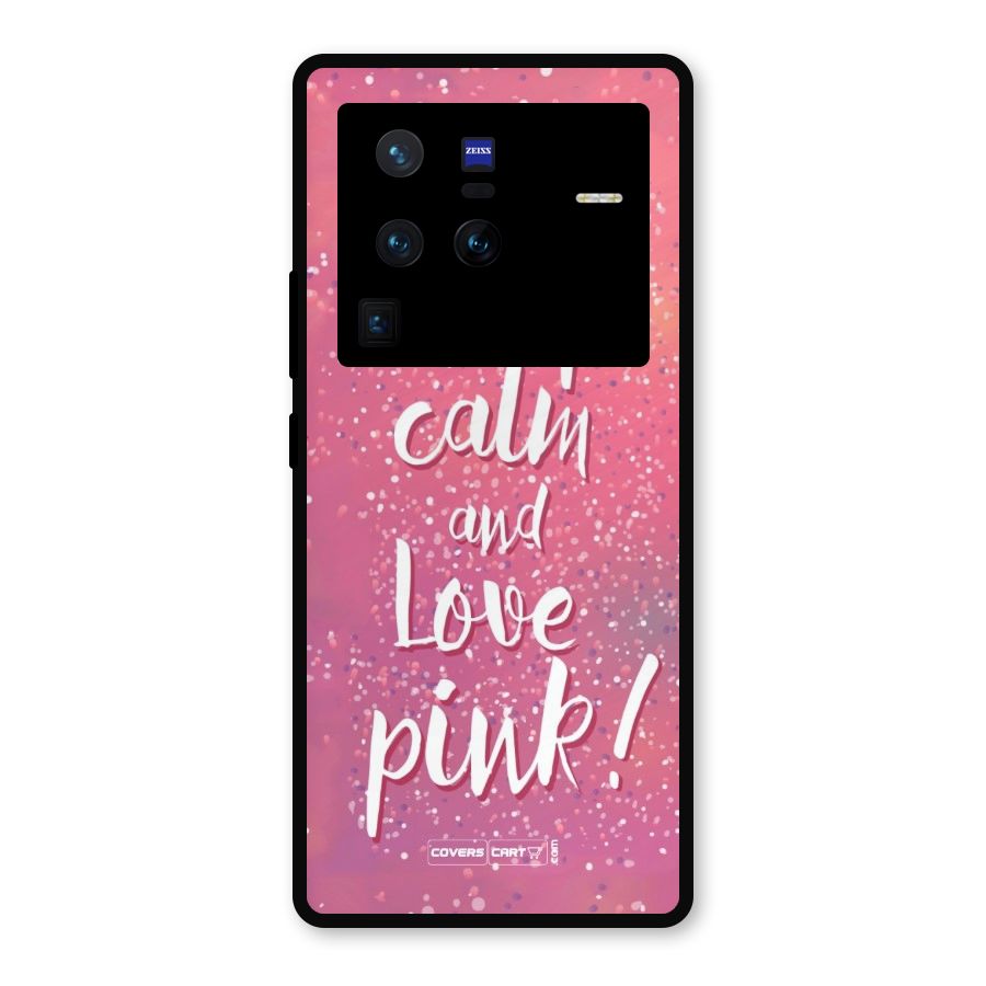 Love Pink Metal Back Case for Vivo X80 Pro