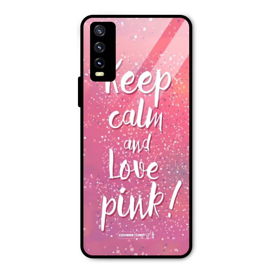 Love Pink Metal Back Case for Vivo Y20