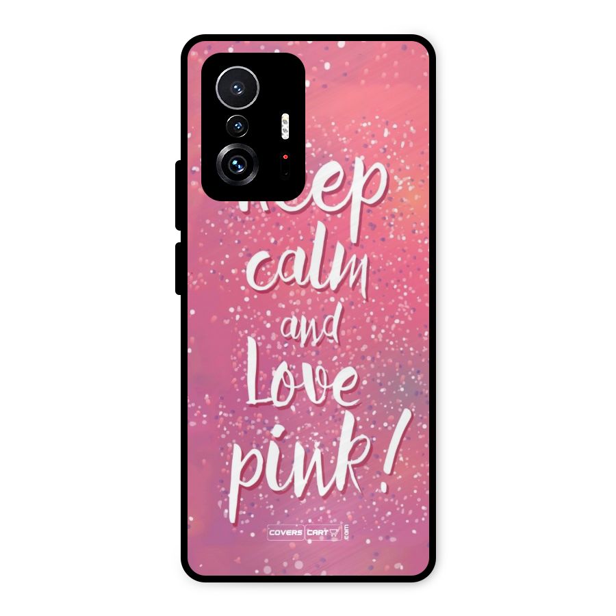 Love Pink Metal Back Case for Xiaomi 11T Pro